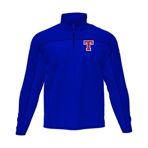 [CUS-DFW-QTRZ-PER-LSL-RYL-AS-LOGO2] Quarter Zip Pullover (Adult S, Royal, Logo 2)