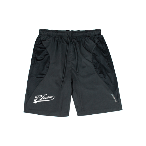 [CUS-DFW-SHOR-PER-CRV-BLK-YXXS-LOGO1] Decker Shorts (Curve Shorts) (Logo 1, Youth XXS, Black)