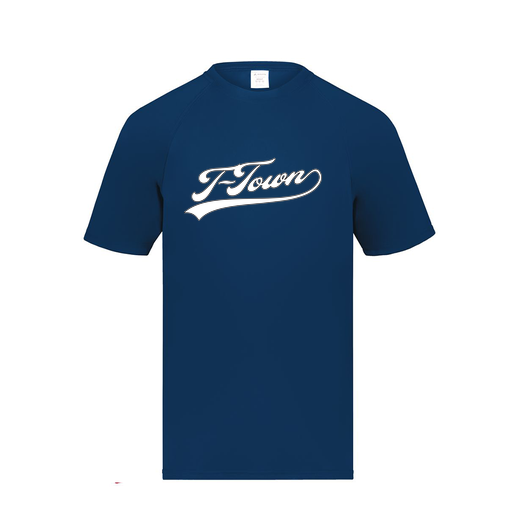 [2791.065.S-LOGO1] Youth Smooth Sport T-Shirt (Youth S, Navy, Logo 1)
