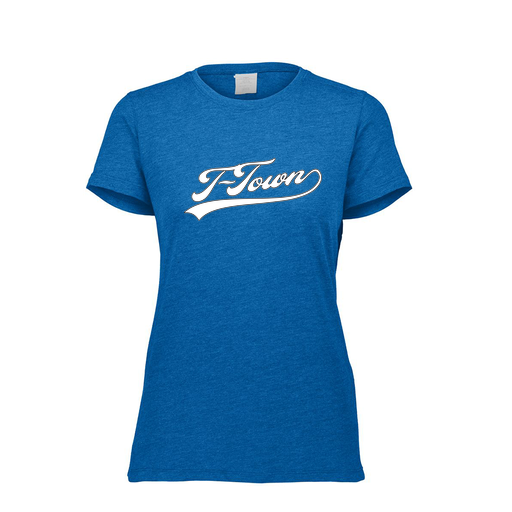 [FTSCUBRY-FAXS-LOGO1] Decker Women's Tri-Blend T-Shirt - Short Sleeve (Female Adult XS, Royal, Logo 1)