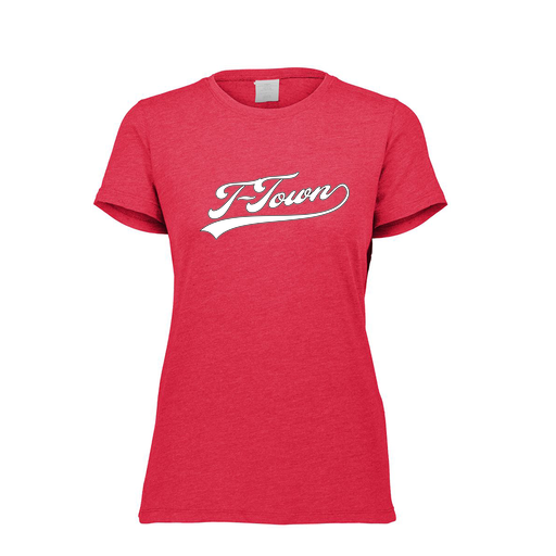 [3067.V96.XS-LOGO1] Ladies Ultra-blend T-Shirt (Female Adult XS, Red, Logo 1)