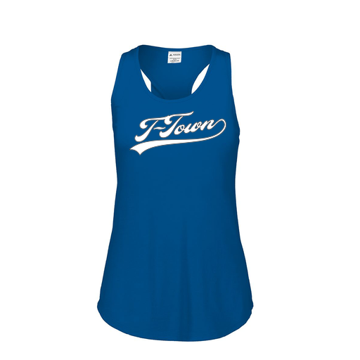 [3078.U55.S-LOGO1] Ladies Tri Blend Tank Top (Female Adult S, Royal, Logo 1)