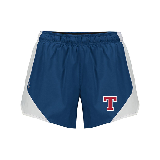 [229489.H03.S-LOGO2] Girls Olympus Shorts (Female Youth S, Navy, Logo 2)