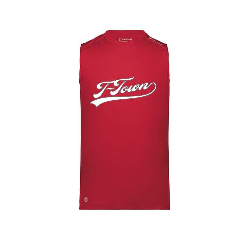 [222593.083.S-LOGO1] Men's CoolDry TankTop (Adult S, Red, Logo 1)