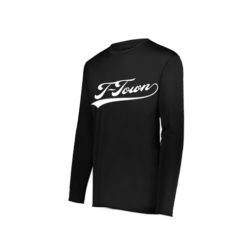 [222822.080.XS-LOGO1] Men's LS Smooth Sport Shirt (Adult XS, Black, Logo 1)