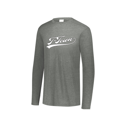 [3076.013.S-LOGO1] Youth LS Ultra-blend T-Shirt (Youth S, Gray, Logo 1)
