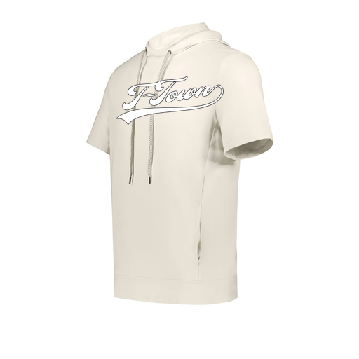 [222605-WHT-YS-LOGO1] YOUTH VENTURA SOFT KNIT SHORT SLEEVE HOODIE (Youth S, White, Logo 1)