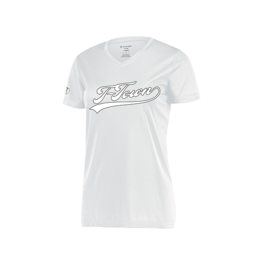 [222820.005.S-LOGO1] Ladies Movement Dri Fit Shirt (Female Adult S, White, Logo 1)