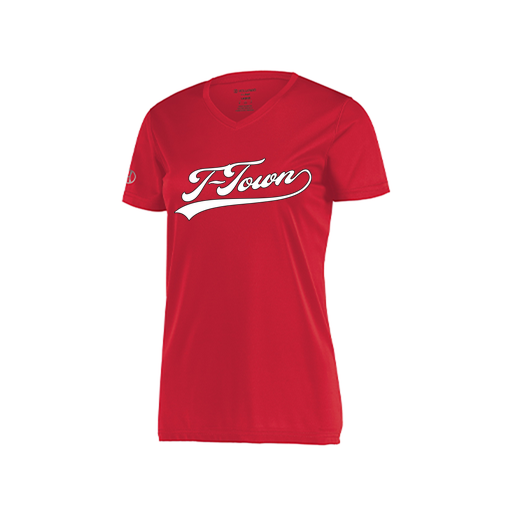 [222820.083.S-LOGO1] Ladies Movement Dri Fit Shirt (Female Adult S, Red, Logo 1)