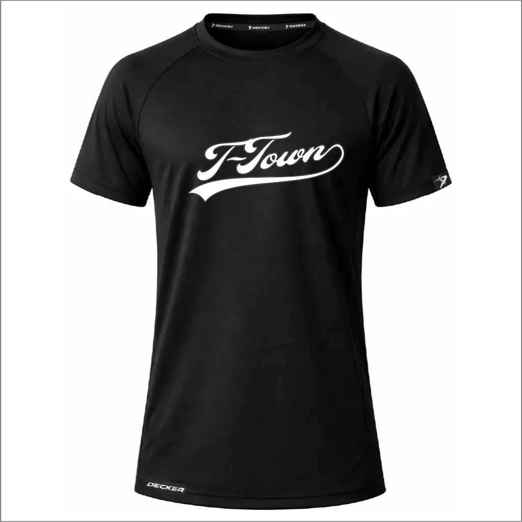 [FTSCPTBK-YXS-LOGO1] NEW Decker Performance T-Shirt (Black, Youth XS, Logo 1)