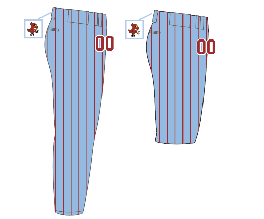 Treynor Cardinals - Pinstripe Pants